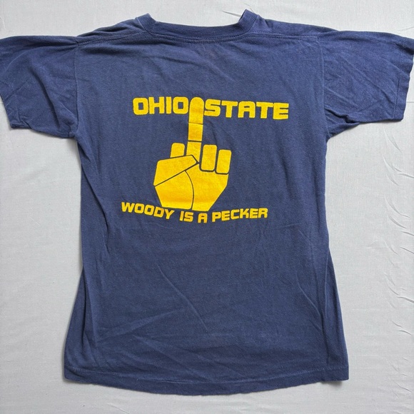 Other - Vintage Michigan Ohio State Rivalry Graphic Blue Yellow Men's T-Shirt M